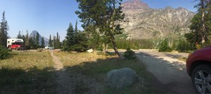 My campsite at Two Medicines