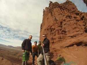 Our group at the start of the climb