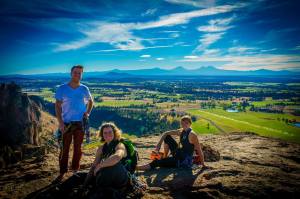 Our crew (minus Jeff) on top of Monkey face photo by Jeffry Walker