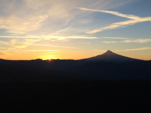 Sunrise on Larch Mountian
